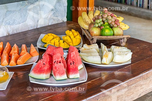 Table set for breakfast - Pousada Casa da Lua  - Alto Paraiso de Goias city - Goias state (GO) - Brazil