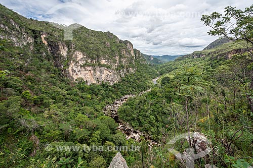  General view of the Preto River (Black River) - Chapada dos Veadeiros National Park  - Alto Paraiso de Goias city - Goias state (GO) - Brazil