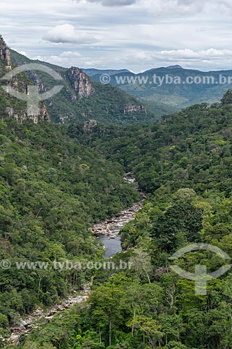  General view of the Preto River (Black River) - Chapada dos Veadeiros National Park  - Alto Paraiso de Goias city - Goias state (GO) - Brazil