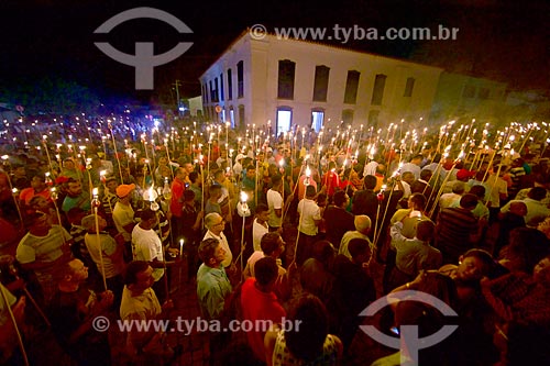  Procession of Fogareu during the Holy Week - Oeiras city  - Oeiras city - Piaui state (PI) - Brazil