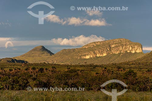  View of the Baleia Mountain - Veadeiros Plateau  - Alto Paraiso de Goias city - Goias state (GO) - Brazil