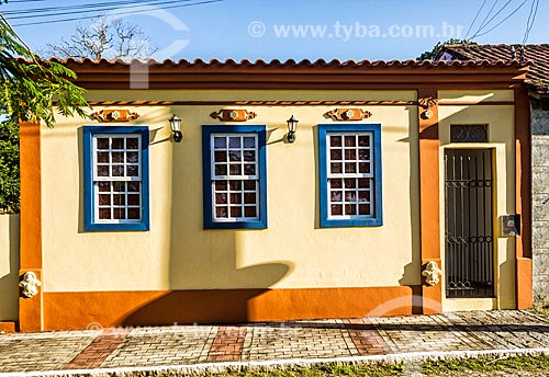  Facade of historic houses - Enseada de Brito district  - Palhoca city - Santa Catarina state (SC) - Brazil