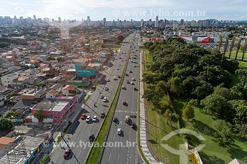 Aerial photo of the Comendador Franco Avenue  - Curitiba city - Parana state (PR) - Brazil