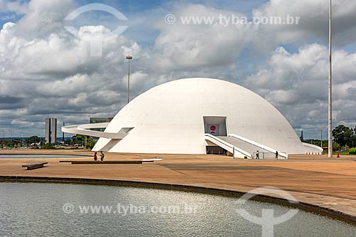  Facade of the Honestino Guimaraes National Museum (2006) - part of the Joao Herculino Cultural Complex of the Republic  - Brasilia city - Distrito Federal (Federal District) (DF) - Brazil