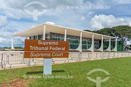  Facade of the Federal Supreme Court - headquarters of the Judiciary  - Brasilia city - Distrito Federal (Federal District) (DF) - Brazil