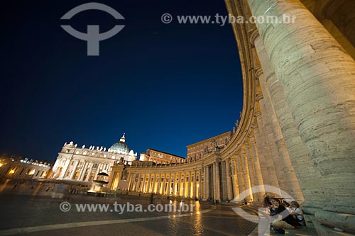  View of the Piazza San Pietro (Saint Peters Square)  - Vatican City - Rome province - Italy