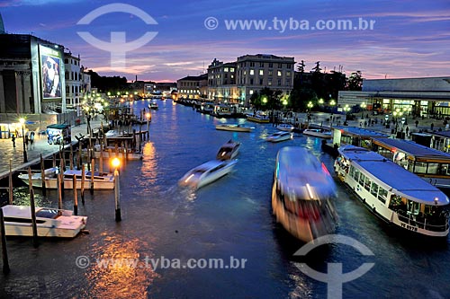  View of boats near to Piazza San Marco (Saint Marco Square)  - Venice - Venice province - Italy