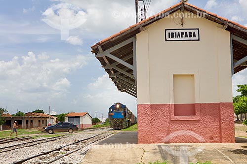  View of Ibiapaba district train station  - Crateus city - Ceara state (CE) - Brazil