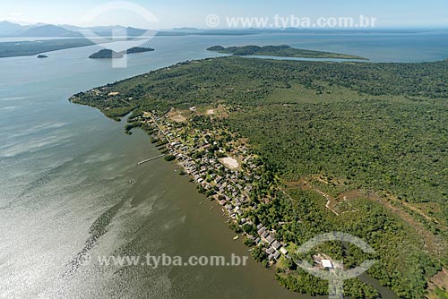  Aerial photo of the Almeida Fishing Village - Rasa Island  - Guaraquecaba city - Parana state (PR) - Brazil
