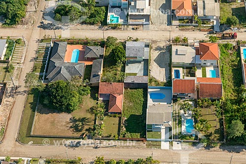  Aerial photo of the houses - Pontal do Sul neighborhood  - Pontal do Parana city - Parana state (PR) - Brazil