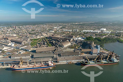  Aerial photo of the Paranagua Port  - Paranagua city - Parana state (PR) - Brazil