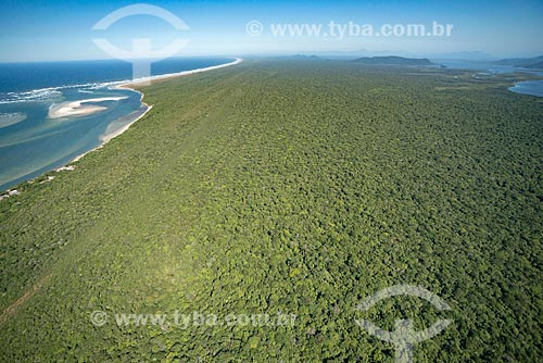  Aerial photo of the Barra of Ararapira - Superagui National Park  - Guaraquecaba city - Parana state (PR) - Brazil