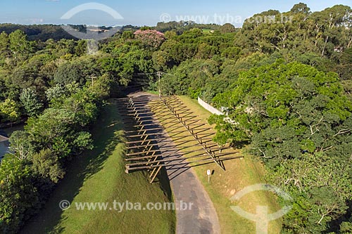  Picture taken with drone of the Passauna Park (1991)  - Curitiba city - Parana state (PR) - Brazil
