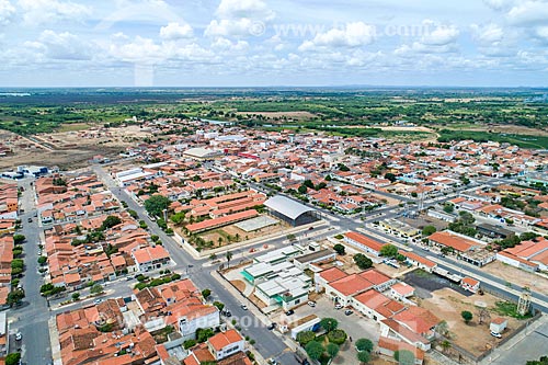  Picture taken with drone of the Cabrobo city with the Assuncao Archipelago in the background  - Cabrobo city - Pernambuco state (PE) - Brazil
