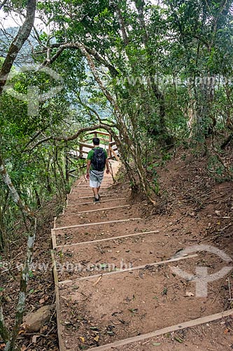  Access ladder to Cascatinha Mirante - Tijuca National Park  - Rio de Janeiro city - Rio de Janeiro state (RJ) - Brazil