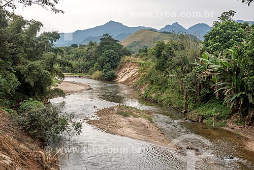  View of snippet of the Macacu River - Macacu River Basin Environmental Protection Area  - Cachoeiras de Macacu city - Rio de Janeiro state (RJ) - Brazil