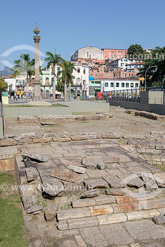  View of the Valongo Harbour and Empress Harbour - important landing point of slaves in the city, recovered after the excavations Porto Maravilha Project  - Rio de Janeiro city - Rio de Janeiro state (RJ) - Brazil