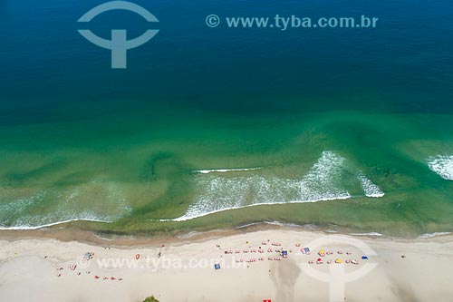  Picture taken with drone of the Maresias Beach  - Sao Sebastiao city - Sao Paulo state (SP) - Brazil