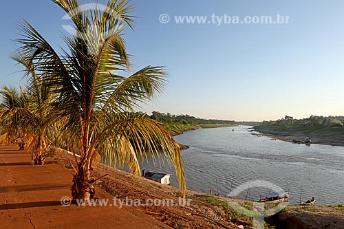  View of the border between the Acre and Purus Rivers  - Boca do Acre city - Amazonas state (AM) - Brazil