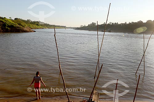  View of the border between the Acre and Purus Rivers  - Boca do Acre city - Amazonas state (AM) - Brazil