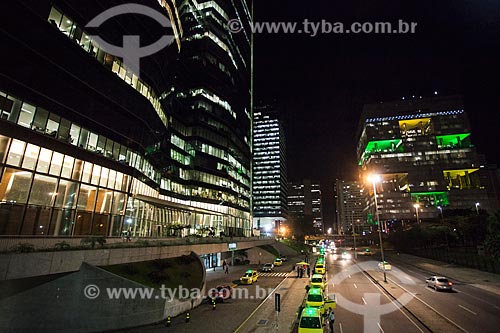 View of buildings - Republica do Chile Avenue at night  - Rio de Janeiro city - Rio de Janeiro state (RJ) - Brazil