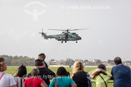  Super Puma AK-34 Helicopter during the commemoration of the 145 years of the birth of Santos Dumont  - Rio de Janeiro city - Rio de Janeiro state (RJ) - Brazil