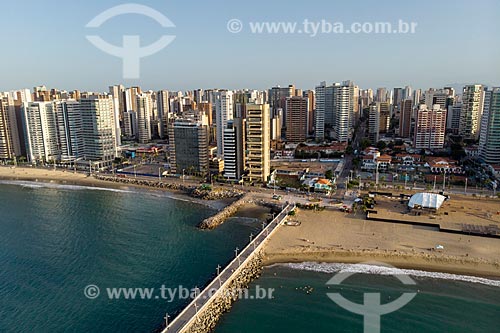 Picture taken with drone of the Iracema Beach  - Fortaleza city - Ceara state (CE) - Brazil