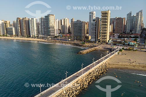  Picture taken with drone of the Iracema Beach  - Fortaleza city - Ceara state (CE) - Brazil