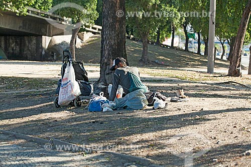  Homeless occupying part of Presidente Vargas Avenue  - Rio de Janeiro city - Rio de Janeiro state (RJ) - Brazil