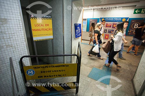  Maintenance area - Botafogo Station of Rio Subway  - Rio de Janeiro city - Rio de Janeiro state (RJ) - Brazil