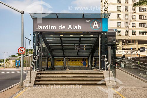  Entrance of the Garden of Allah Station of Rio Subway  - Rio de Janeiro city - Rio de Janeiro state (RJ) - Brazil