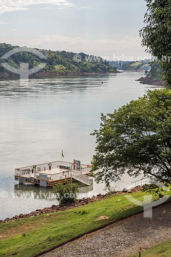  View of snippet of the Parana River  - Foz do Iguacu city - Parana state (PR) - Brazil