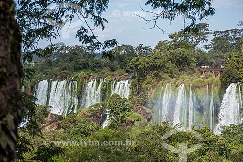  View of the Iguassu Waterfalls - Iguassu National Park  - Puerto Iguazu city - Misiones province - Argentina