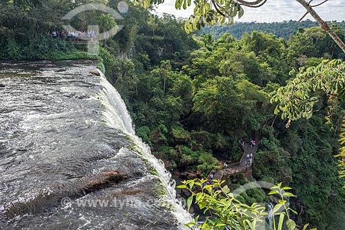  View of the Iguassu Waterfalls - Iguassu National Park  - Puerto Iguazu city - Misiones province - Argentina