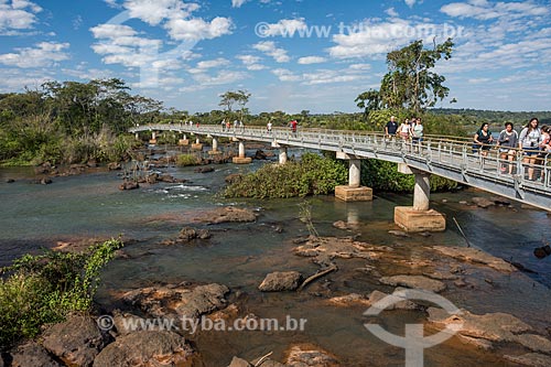  View of Footbridge over of Iguassu River - Iguassu National Park  - Puerto Iguazu city - Misiones province - Argentina