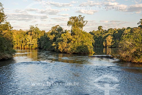  View of the sunset from Iguassu River - Iguassu National Park  - Foz do Iguacu city - Parana state (PR) - Brazil