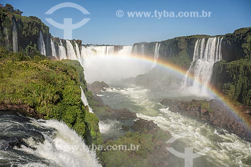  View of the Iguassu Waterfalls - Iguassu National Park  - Foz do Iguacu city - Parana state (PR) - Brazil