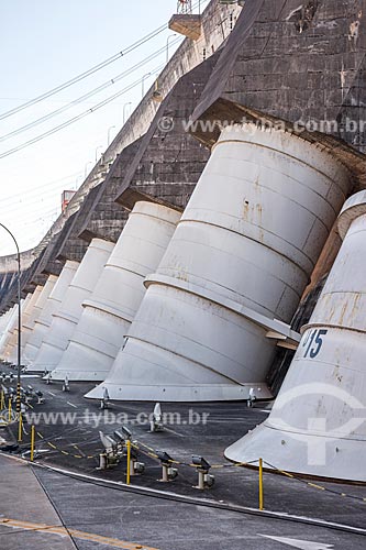  View of generators of the Itaipu Hydrelectric Plant  - Foz do Iguacu city - Parana state (PR) - Brazil