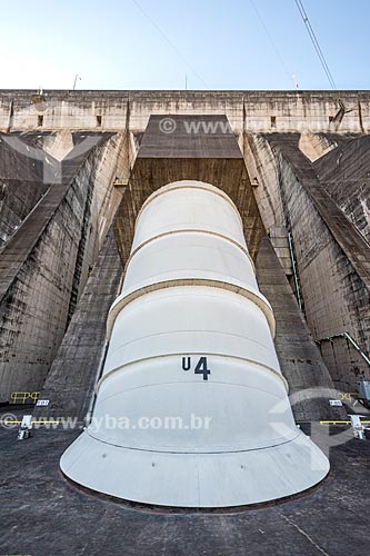  View of generator of the Itaipu Hydrelectric Plant  - Foz do Iguacu city - Parana state (PR) - Brazil