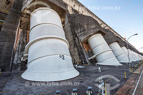  View of generators of the Itaipu Hydrelectric Plant  - Foz do Iguacu city - Parana state (PR) - Brazil