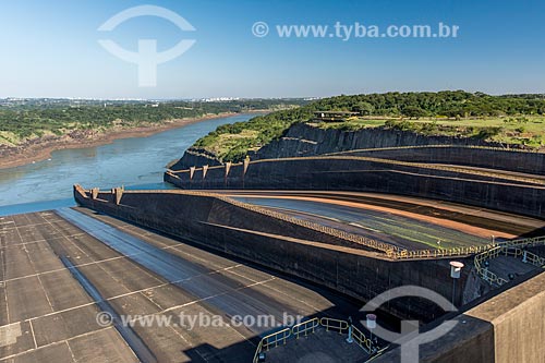  Dry spillway - Itaipu Hydrelectric Plant  - Foz do Iguacu city - Parana state (PR) - Brazil