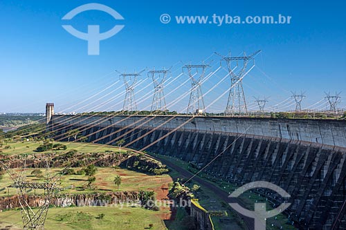  Transmission towers - Itaipu Hydrelectric Plant  - Foz do Iguacu city - Parana state (PR) - Brazil