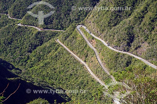  Snippet of the SC-390 Highway - old SC-438 - Rio do Rastro Mountain Range  - Bom Jardim da Serra city - Santa Catarina state (SC) - Brazil