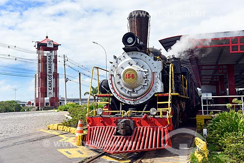  Train of locomotive 156 - that makes the sightseeing between the cities of Bento Goncalves, Garibaldi and Carlos Barbosa  - Carlos Barbosa city - Rio Grande do Sul state (RS) - Brazil