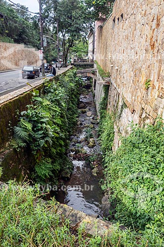  Channeled snippet of the Carioca River  - Rio de Janeiro city - Rio de Janeiro state (RJ) - Brazil