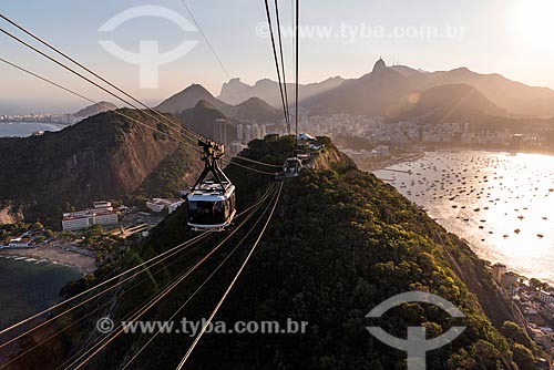  View of Sugar Loaf during crossing between the Urca Mountain  - Rio de Janeiro city - Rio de Janeiro state (RJ) - Brazil