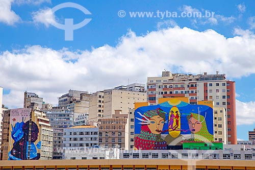  Graffiti - buildings from the city center of Belo Horizonte  - Belo Horizonte city - Minas Gerais state (MG) - Brazil