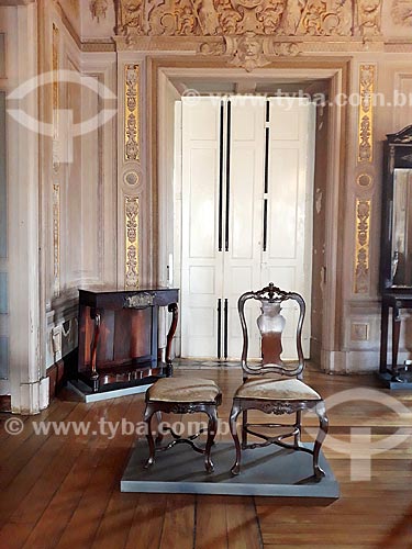  Furniture of the Brazilian Imperial Family on exhibit - Throne room - National Museum - old Sao Cristovao Palace  - Rio de Janeiro city - Rio de Janeiro state (RJ) - Brazil