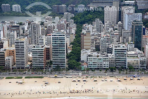  Aerial photo of the Ipanema Beach with the Farme de Amoedo Street  - Rio de Janeiro city - Rio de Janeiro state (RJ) - Brazil