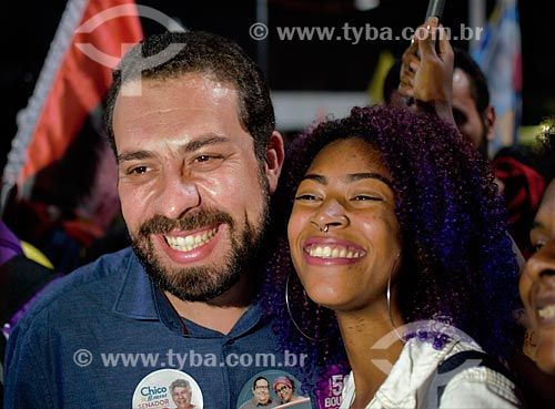  Guilherme Boulos - presidential candidate for the Socialism and Freedom Party (PSOL) - during the walking in Duque de Caxias city  - Duque de Caxias city - Rio de Janeiro state (RJ) - Brazil